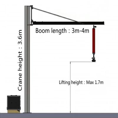 China Industrial Vacuum Tube Lifter With Electric Vacuum Pump 1pcs Sucker Power Off Protection for sale