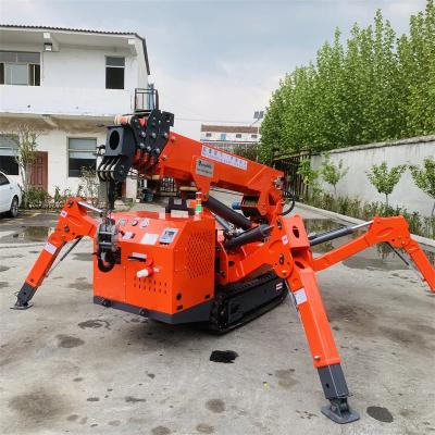 China Telescopic Electric And Diesel 3-12 Ton Mini Electric Spider Crane Mini Spider Crane for sale