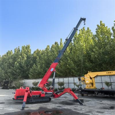 China Green Lifting Telescopic Spider Crane With Electric And Diesel Power for sale