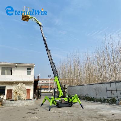 China AC Electricidad 12m 240kg Crawler Spider Man ascensor impulsado por motor diésel en venta