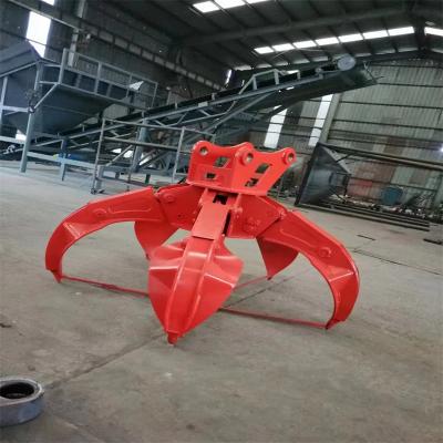 China Hydraulische Drehmaschine Metall / Stahl / Holz Material Handling Griff für Bagger zu verkaufen