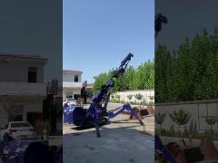 3 Ton 5 Ton 8 Ton Double Power Spider Crawler Crane With Fly Jib