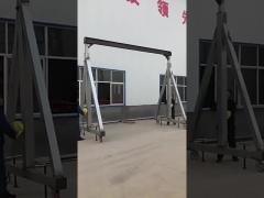 Customized Span Electric Walking Mini Gantry Crane 4 Wheels A Frame Gantry Crane