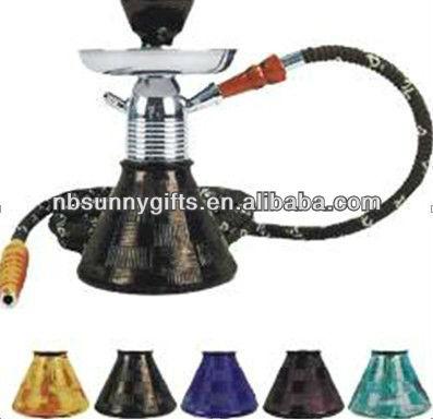 China Aluminum +Iron+Acrylic Hookahs Jellyfish Hookah Chicha Mini Mya Shisha Hookah Wholesale Glass Shisha for sale