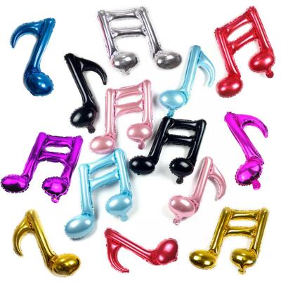 China Toy Toy High Quality Promotional Inflatable Musical Note Foil Balloon For Concert Party Decoration for sale