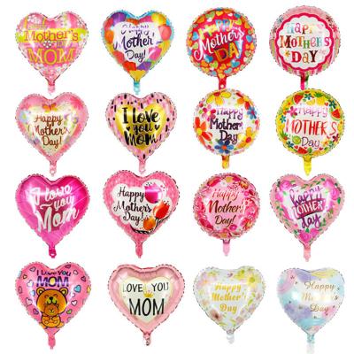 China Wedding Balloon MOM English-Spanish Wedding 18 Inch Mothers Day Party Balloons Decorations Balloon Foil Heart Helium Balloon For Happy Mothers Day Decor for sale