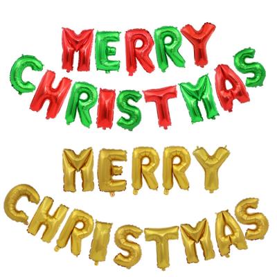 China 16 Inch Letter Merry Christmas Chirstmas Tree Balloon Chirstmas Tree Balloon Santa Snowman Decoration Foil Balloon for Decoration for sale