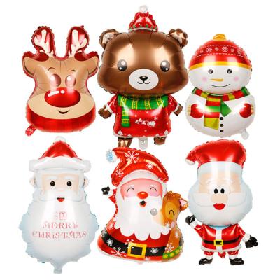 China Wholesale Environmental Friendly Decoration Decoration Helium Merry Christmas Foil Balloon For Party Decoration for sale