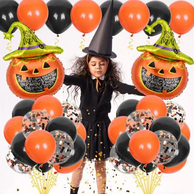 China Promotional Balloon Kit For Halloween Party Decor Toy Promotional Shape Foil Latex Arch Garland Manufacture Toy Hot Sale Halloween Pumpkin for sale