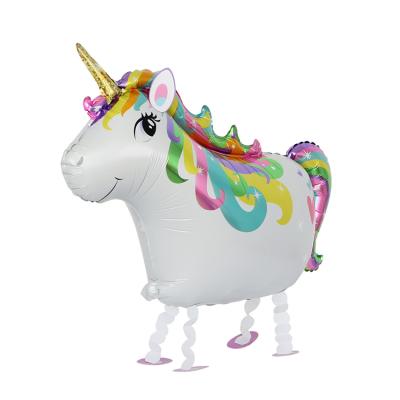 China Hot Selling Unicorn Balloon Animal Foil Balloons Unicorn Walking Balloon for Birthday Party Decorations for sale