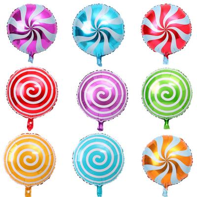 China Toy Promotional Toy Promotional Custom 18 Inch Round Kids Toys Candy Foil Balloon For Happy Birthday Party for sale