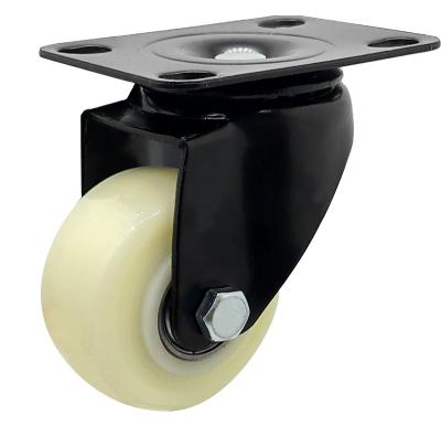 China swivel & DLPO Rigid Light Duty Caster Wheels 3 Inch Swivel White Nylon Wheels Caster for sale