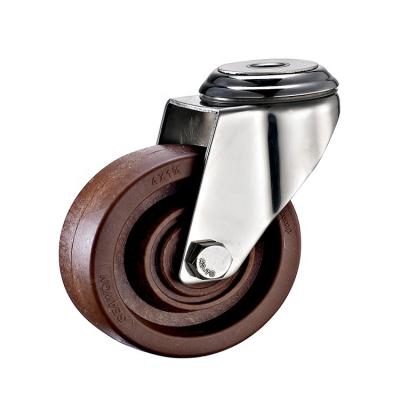 China PIVOT DLPO Auto Lock High Temperature Resistant Hollow Wheel Spinning Caster For Hand Trolley Trolley for sale