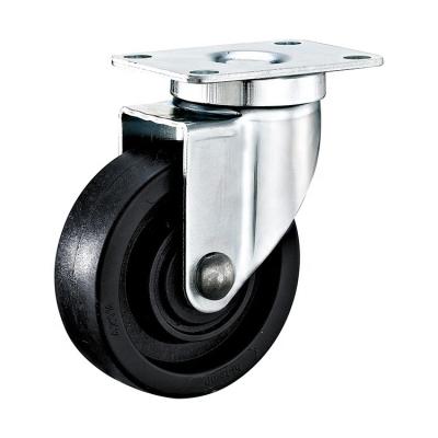 China swivel & DLPO Rigid 5 Inch Heat Resistant Black Nylon Caster Wheel For Tool Cart for sale