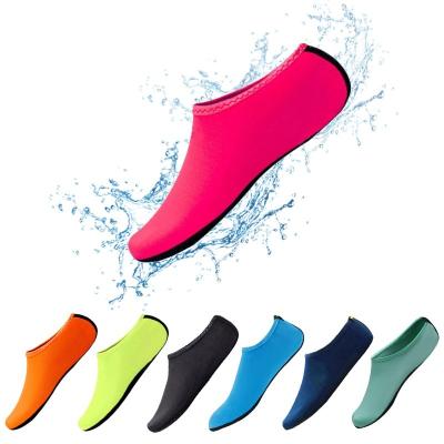 China Swimming Shoes Aqua Socks Diving Beach Shoes Quick Dry Barefoot Logo Beach Water Skin Adult Kids Non Slip Custom Anti-odor 2023 for sale