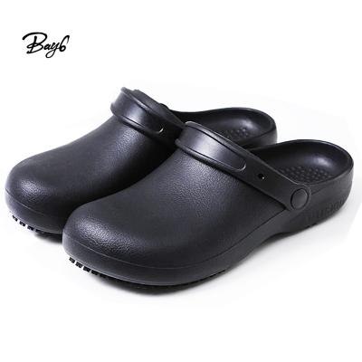 China JDS EVA Anti Slip Quan Zhou Chef Work Shoes Kitchen Non Slip Clog For Man for sale