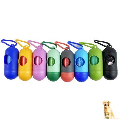 China Sustainable Making Dogs Cats Capsule Portable Pet Cleaning Dispenser With Poop Waste Poop Bag for sale