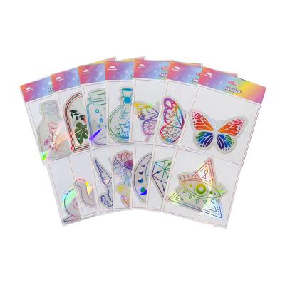 China Waterproof+Eco-friendly Newest designs  Rainbow maker sticker for  birds  Anti Collision  Sun catcher Window sticker Decals  for home suncatcher sticker for sale