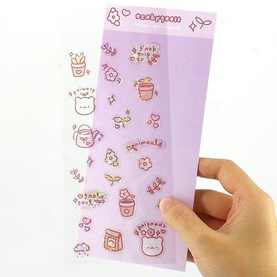 China Waterproof+Eco-friendly Weekly planner custom stickers die cut vinyl printed paper journal sticker sheet for sale