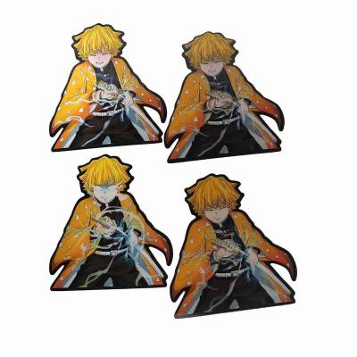 China Waterproof+Eco-friendly 400 designs Wholesale 3D Anime Motion Stickers Jujutsu Kaisen DBZED Demon Slayer 3D Waterproof stickers for sale