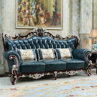 China High Quality Modern Home Furniture Couches Antique Classic Leather Living Room Sofa for sale