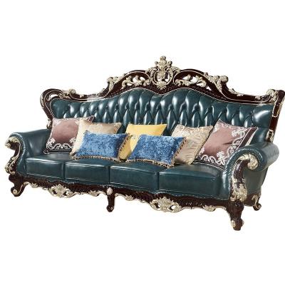 China High Quality Luxury Comfortable Leather Living Room Furniture Set Antique Color Combination Sofa for sale