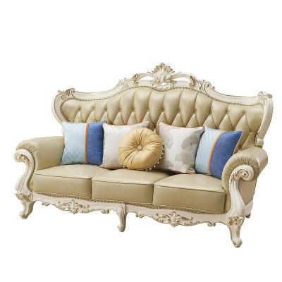 China High Quality European Style Fashion Living Room Couch Antique Leather Sofa for sale