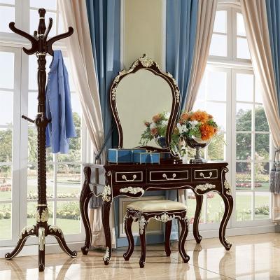 China Other Wholesale Antique Makeup Dressing Table Bedroom Bedside Dresser With Chair for sale