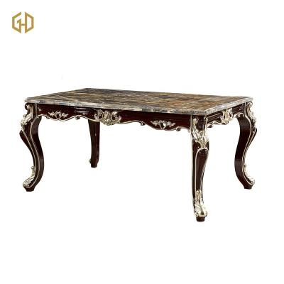 China Vintage Top Quartz Stone Rectangle Stone Countertops Dining Table for sale