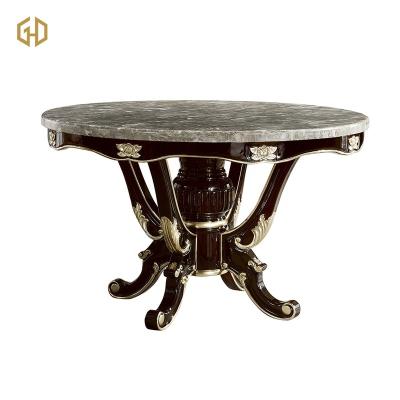 China Quartz Stone Quartz Stone Countertops Top Vintage Around Solid Wood Dining Table for sale