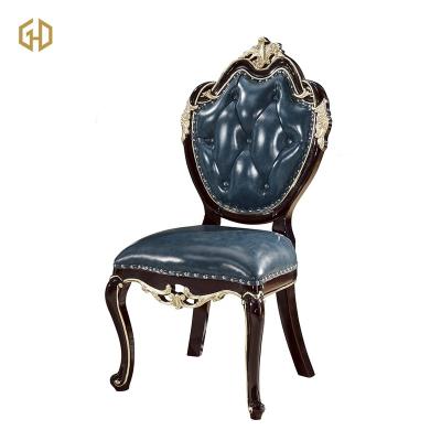 China Unique Design Genuine Leather Restaurant Upholstered Leather Chairs for sale