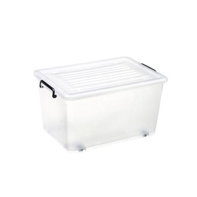 China Sustainable Supermarket Most Hot Sale High Quality Clear Clothing Storage Plastic Storage Container Box Bin From 5l To 130l for sale