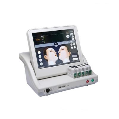 China Skin tightening high intensity focused ultrasound hifu machine for face lifting and wrinkle removal machine with 5 cartridges for sale