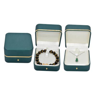 China Factory wholesale jewelry display large luxury leather bracelet insert storage gift velvet necklace packaging box for sale