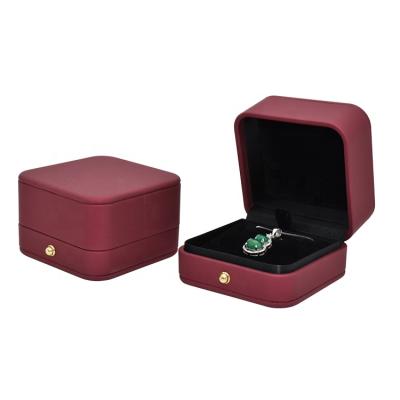 China High End Plastic Leather Luxury Jewelry Jewelery Making Wholesale Custom Velvet Necklace Packaging Box for sale