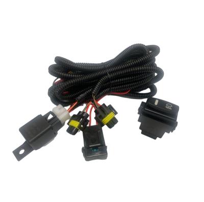 China For Renault Clio Kangoo Megane LAGUNA 12V 40A Car Fog Lights Switch Wire Harness with Relay and Fuse for Renault Clio Kangoo Megane LAGUNA for sale