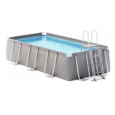 China Chinese Manufacturer Selling Steel Frame Kit Rectangular Swimming Pool from MESH-PVC for sale