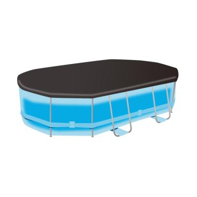 China PE 100g/m² ² POOL COVER for OVAL pool 427*250*100cm for sale