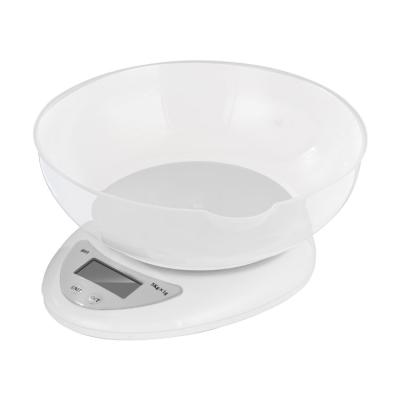 China With Tray Electronic Scale ABS Plastic Kitchen Platform Scale With Bowl Digital Kitchen Scale à venda