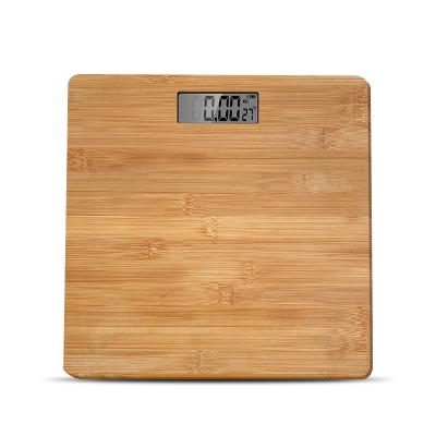 China Weight Function 180kg Balance Digital Use Bamboo Personal Weighing Home Bathroom Scale for sale