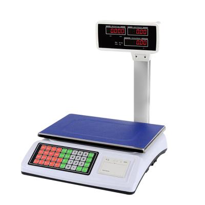 Китай Weight Function Supermarket Evaluation Printing Scale Electronic Weighing Scale With Barcode продается