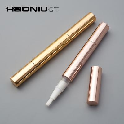 China Twist Cylindrical Aluminum Tooth Whitening Pen Lipgloss Design 2ml Pen Containers for sale