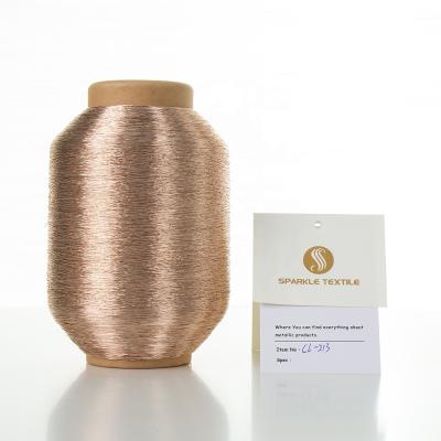 China High tenacity Morocco and Algeria market ST 450D/600D metallic pure copper gold type popular high quality (MS) embroidery thread for sale