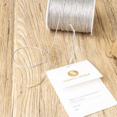 China Sturdy and Durable Metal Rope 300M Per Roll Elastic Tinsel String Rope Stretchable for Hang Tags, Ornament, Ribbon, Jewelry Making Gift Wrapping for sale