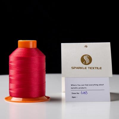 China High tenacity for leather tents customized 210D/2 280D/3 630D/3 1050D/3 nylon bonded high tensile sewing thread for sale