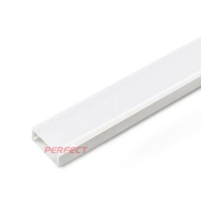 China ZL1606 Linear Decorations Strip Light Profile 1m 2m U Shape Recessed Extrusion Channel With PC Aluminum Cover LED Profile for sale