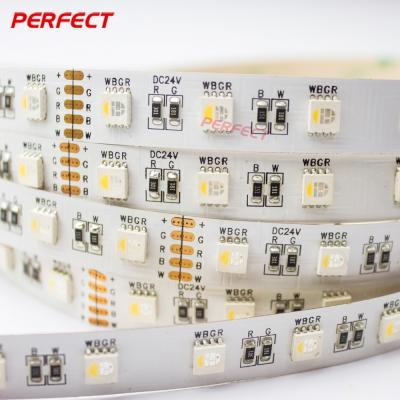 China Hotel U L listed rgbw 5050 24V led strip 4 in 1waterproof flexible led strip for sale