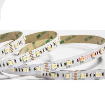 China DC12V 5050 LED LANDSCAPE Flexible Waterproof RGBW LED Strip Light 60LED/m IP20/IP65 RGB+White/+Warm White Strip for Decoration for sale