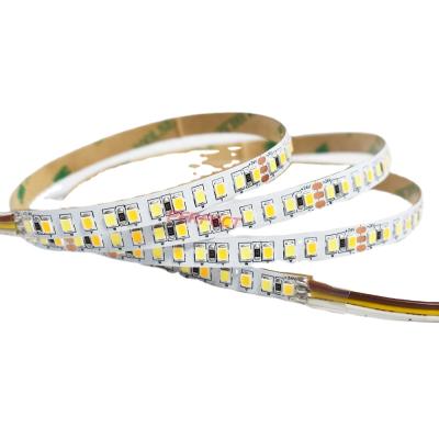 China Decorative Lighting DC 12V IP20 SMD 2835 168leds/m LED Color Lights CCT Adjustable Flexible Strip Light With Remote Control CCT Strip Light for sale