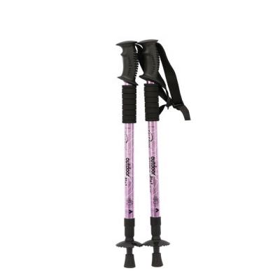 China Light Weight China Made Premium Telescoping Foldable Self Defense Increasing Trekking Pole Sticks YM3-A1E27 Violet&Black for sale